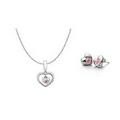 Radiant Heart Earrings & Necklace Set